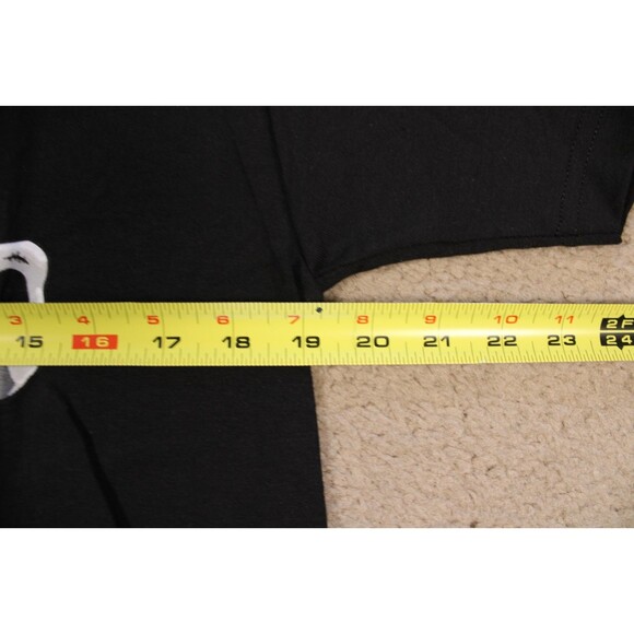 Marvel Deadpool Riding Unicorn Rainbow Graphic Tee (M) Black Cotton Licensed - Picture 5 of 5